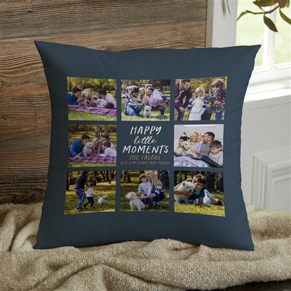 Happy Little Moments Personalized Photo Throw Pillows - 35845