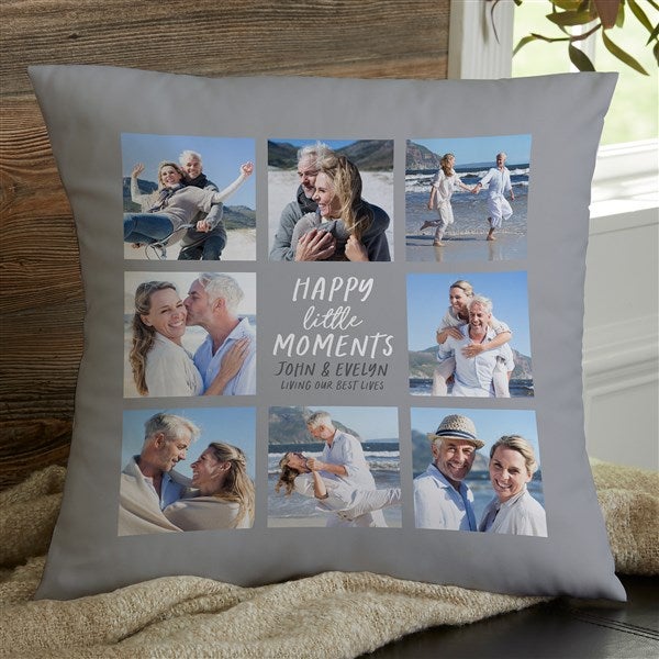 Happy Little Moments Personalized Photo Throw Pillows - 35845