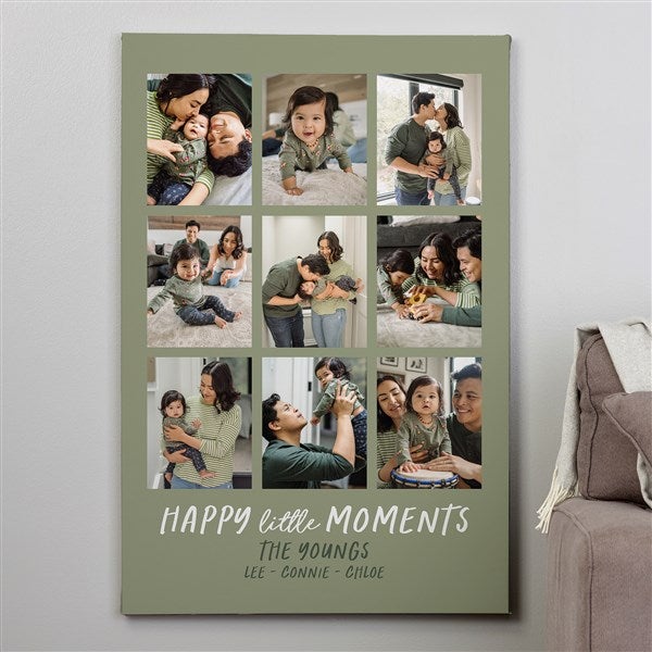 Personalized Photo Canvas Prints - Happy Little Moments - 35846