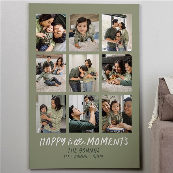 Personalized Photo Canvas Prints - Happy Little Moments - 35846