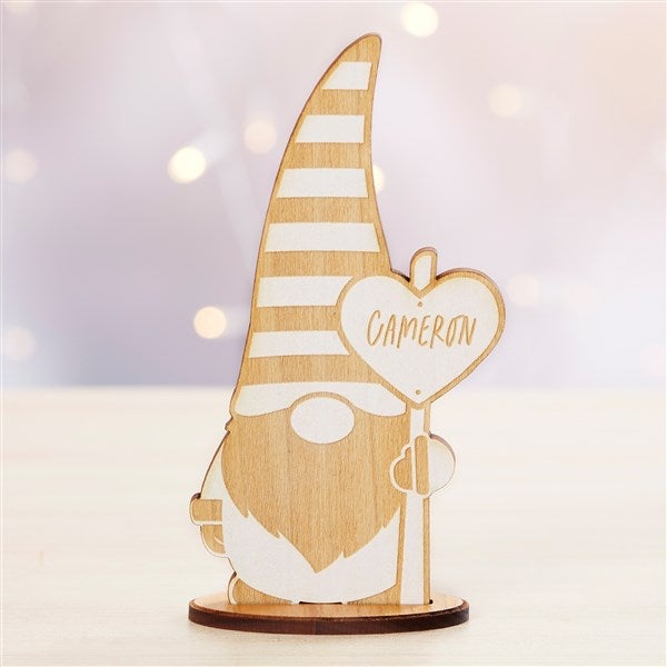 Personalized Wooden Valentine's Day Gnomes - 35858