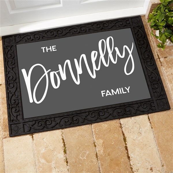 Bold Family Name Personalized Doormats  - 35926
