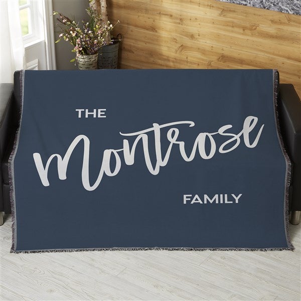 Personalized Blanket - Bold Family Name - 35934