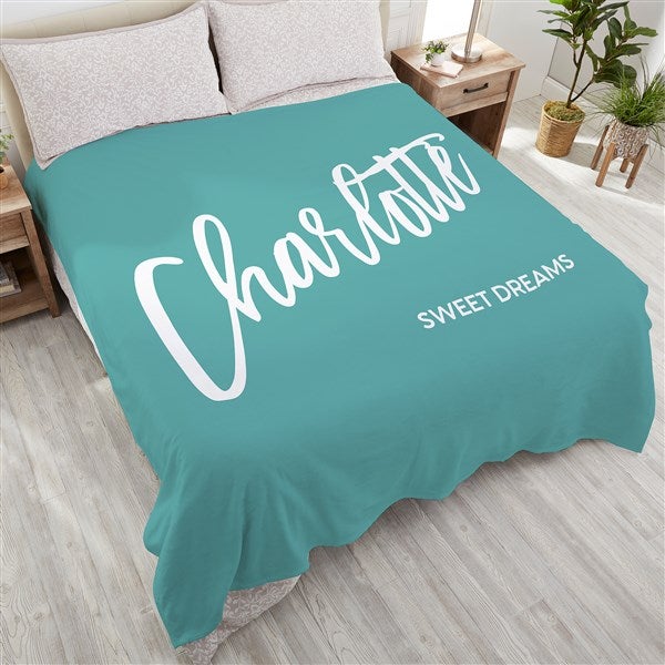 Personalized Blanket - Bold Family Name - 35934