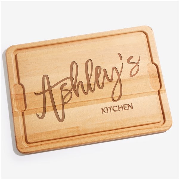 Personalized Maple Cutting Boards - Bold Family Name - 35935