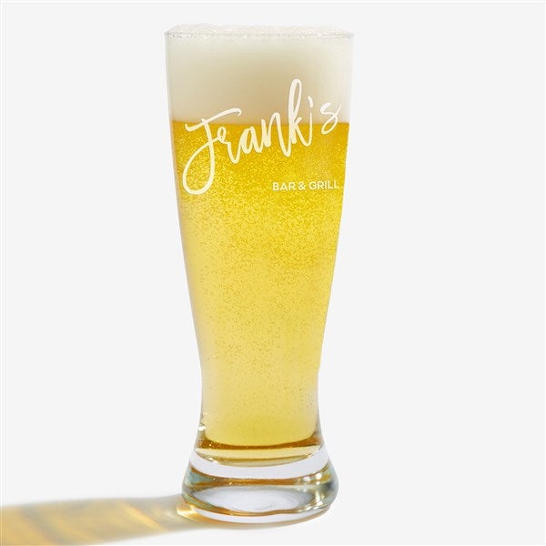 Bold Family Name Personalized Beer Glasses - 35940