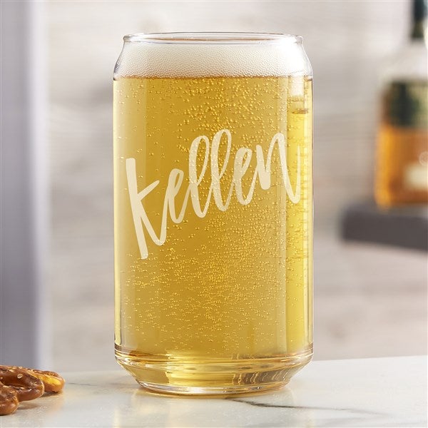 Bold Family Name Personalized Beer Glasses - 35940