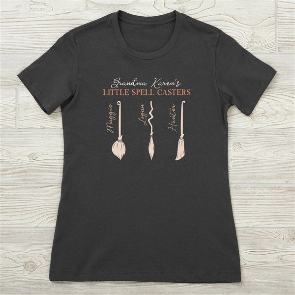 Personalized Halloween Women's Shirts - Family Broom - 35959