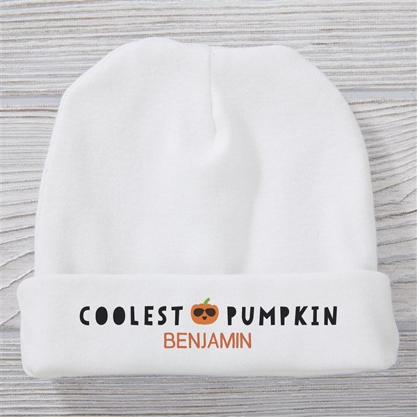 Personalized Halloween Baby Hats - Coolest Pumpkin In The Patch - 35971