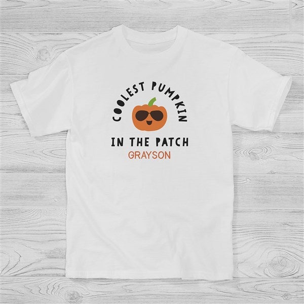 Personalized Halloween Kids Shirts - Coolest Pumpkin In The Patch - 35972