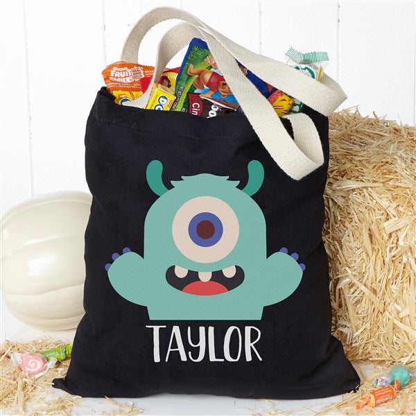 Personalized Halloween Treat Bag - Trick Or Trick Monster - 35985