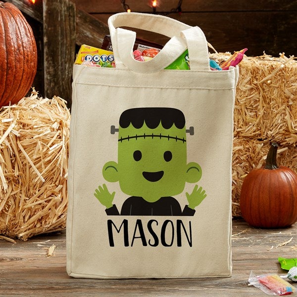 Personalized Halloween Tote Bag - Trick Or Trick Frankie - 35988
