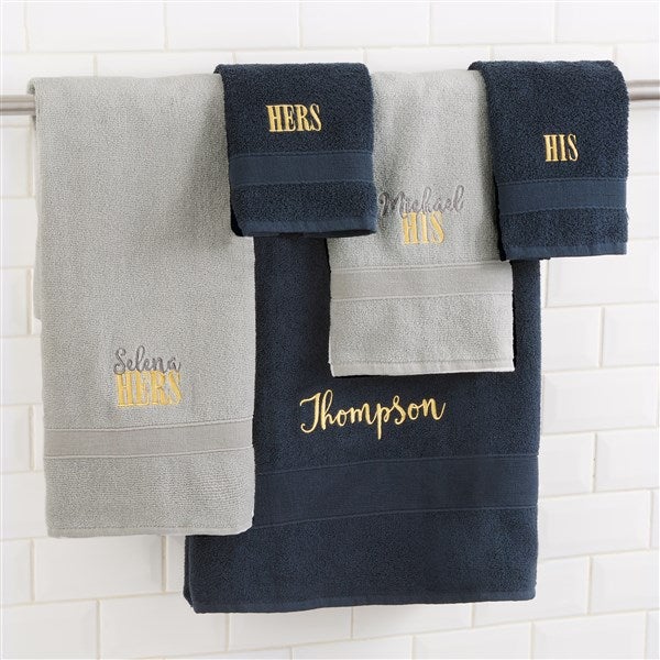 Monogrammed Luxury IVORY Bath Towel Set, Hand Towels, Wedding Gift