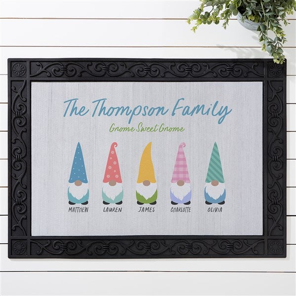 Spring Gnome Personalized Doormats  - 36015