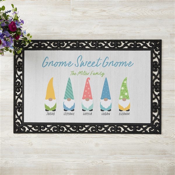 Spring Gnome Personalized Doormats  - 36015