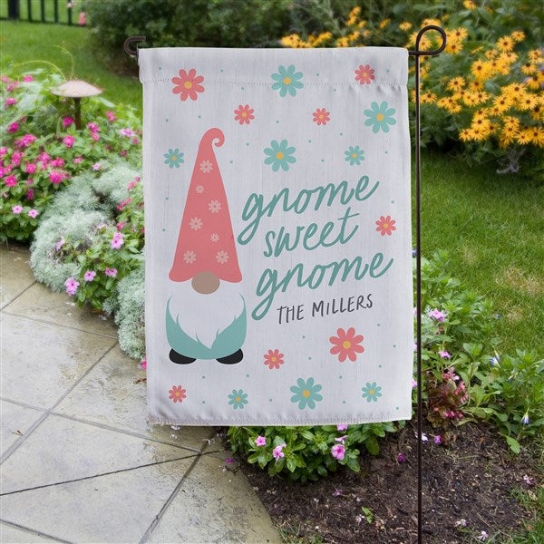 Spring Gnome Personalized Garden Flag - 36023