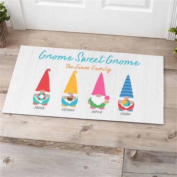 Summer Gnomes Personalized Doormats - 36024