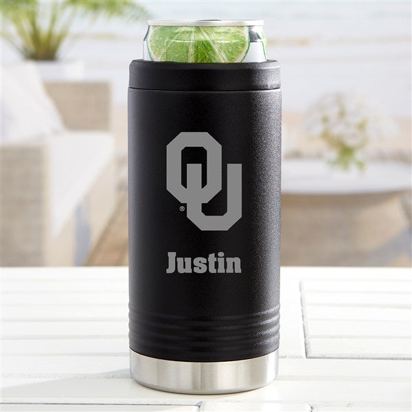 NCAA Oklahoma Sooners Personalized Insulated Skinny Can Holder  - 36072