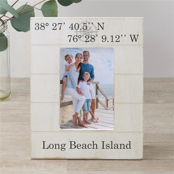 Latitude & Longitude Personalized Shiplap Frames - 36090