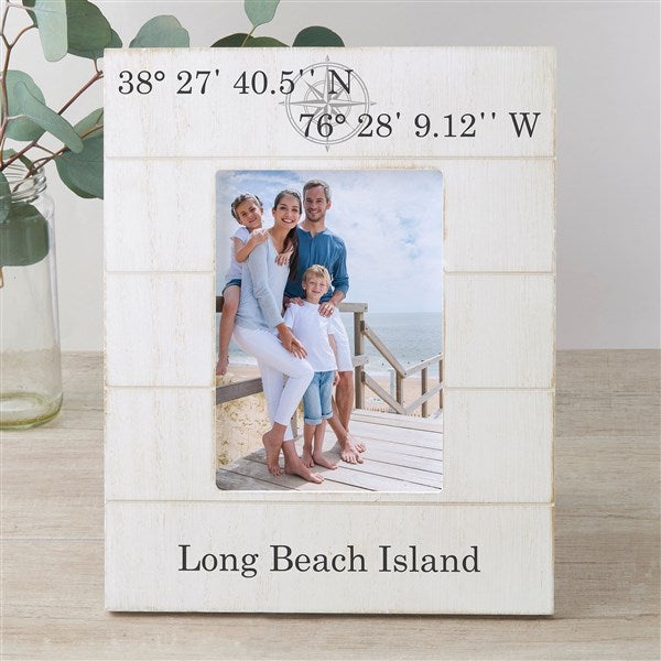 Latitude & Longitude Personalized Shiplap Frames - 36090