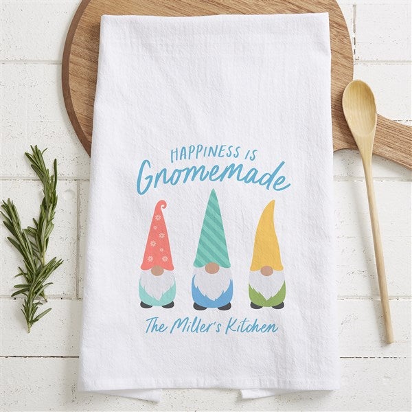 Spring Gnome Personalized Flour Sack Towel  - 36121