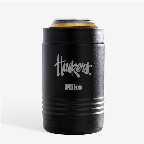 NCAA Nebraska Cornhuskers Personalized Stainless Insulated Beer Can Holder - 36125