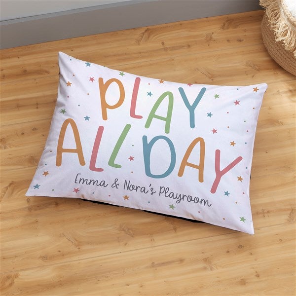 Playroom Quotes Personalized Floor Pillow - 36141