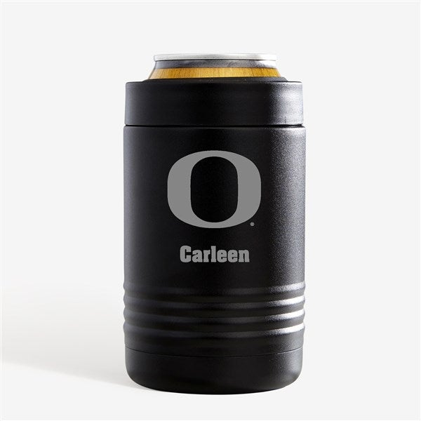 NCAA Oregon Ducks Personalized Stainless Insulated Beer Can Holder - 36146