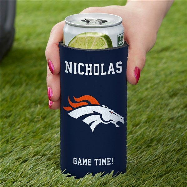 NFL Denver Broncos Personalized Slim Can Cooler  - 36171