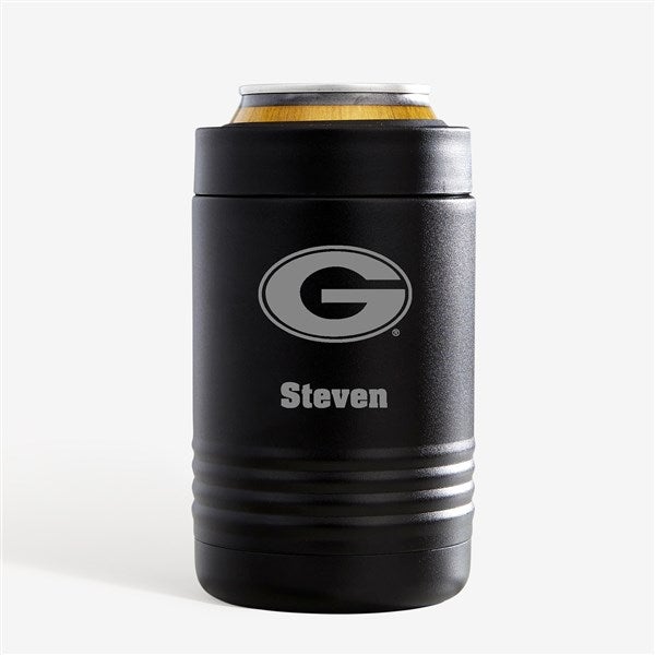 NCAA Georgia Bulldogs Personalized Stainless Insulated Beer Can Holder - 36172