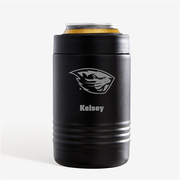 NCAA Oregon State Beavers Personalized Stainless Insulated Beer Can Holder - 36185