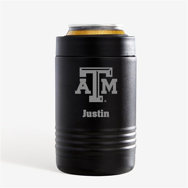 NCAA Texas A&M Aggies Personalized Stainless Insulated Beer Can Holder - 36193