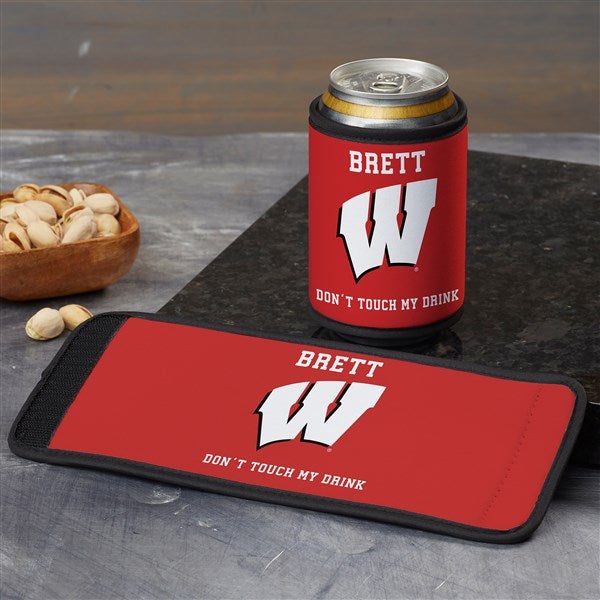 NCAA Wisconsin Badgers Personalized Can & Bottle Wrap  - 36197