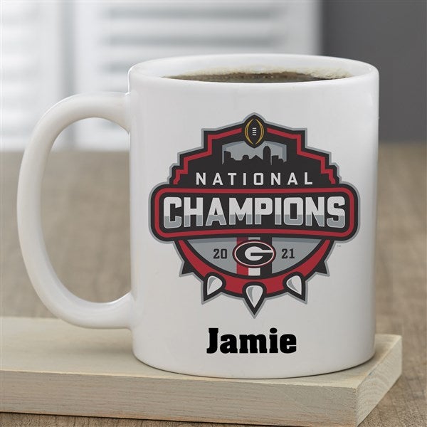 NCAA National Champions Bulldogs Personalized Coffee Mugs