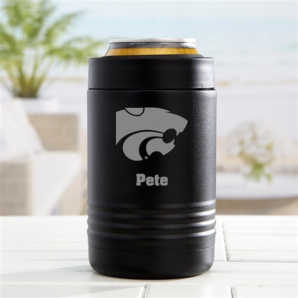 NCAA Kansas State Wildcats Personalized Stainless Insulated Can Holder - 36225