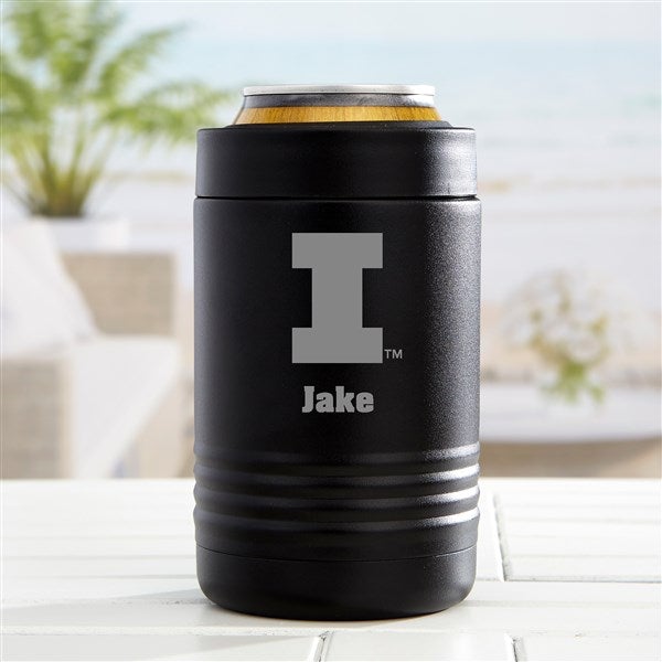 NCAA Illinois Fighting Illini Personalized Stainless Insulated Beer Can Holder - 36267