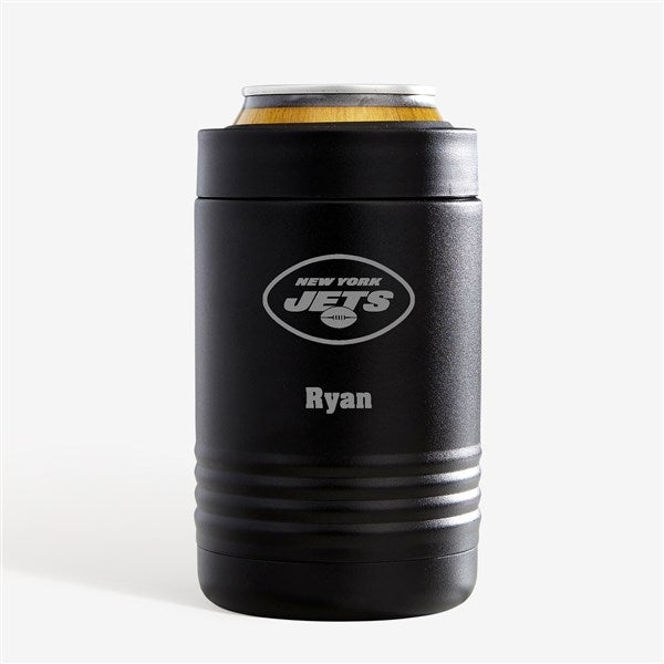 NFL New York Jets Personalized Stainless Insulated Beer Can Holder - 36310