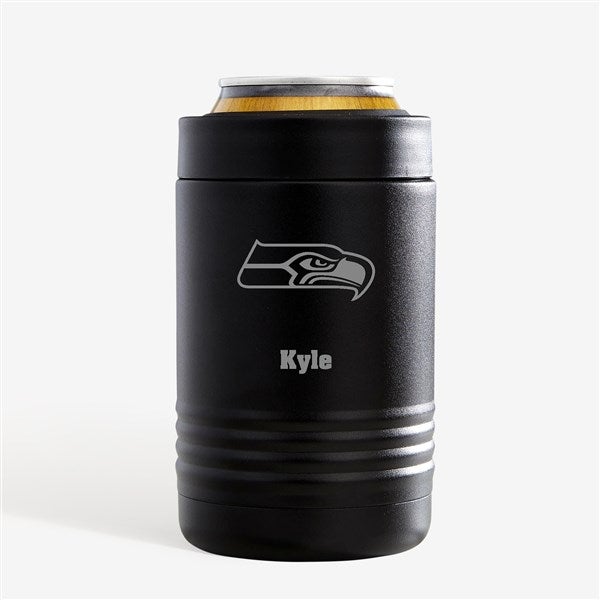 NFL Seattle Seahawks Personalized Stainless Insulated Beer Can Holder - 36315