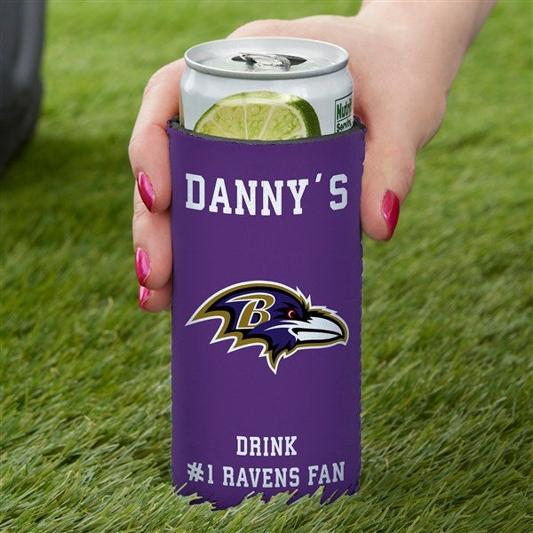 NFL Baltimore Ravens Personalized Slim Can Cooler  - 36326