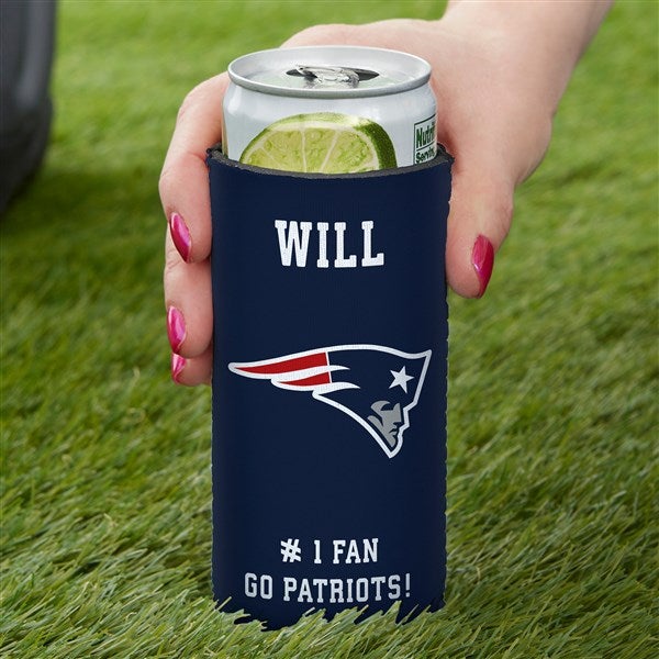 NFL New England Patriots Personalized Slim Can Cooler  - 36343