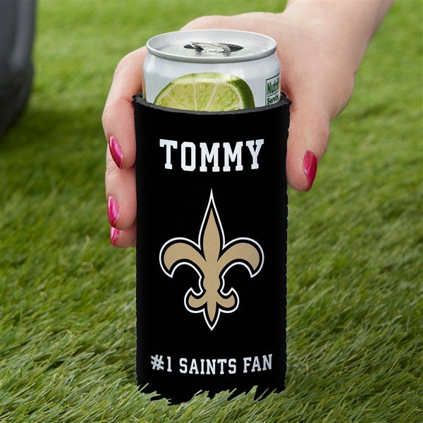 NFL New Orleans Saints Personalized Slim Can Cooler  - 36344