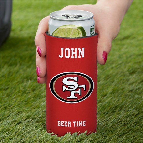 NFL San Francisco 49ers Personalized Slim Can Cooler  - 36350