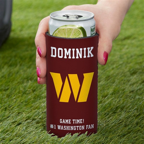 NFL Washington Football Team Personalized Slim Can Cooler  - 36354