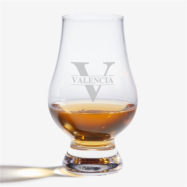Lavish Last Name Glencairn Personalized Whiskey Glass  - 36372