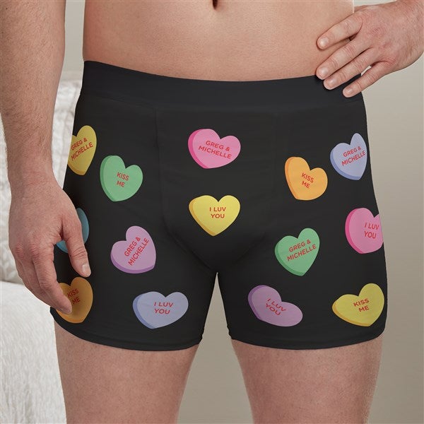 Conversation Hearts Personalized Valentine's Day Boxers - 36420