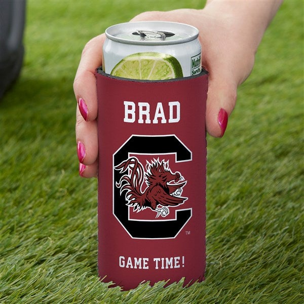 NCAA South Carolina Gamecocks Personalized Slim Can Cooler - 36426