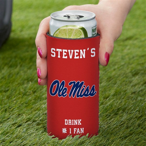 NCAA Ole Miss Rebels Personalized Slim Can Cooler  - 36440
