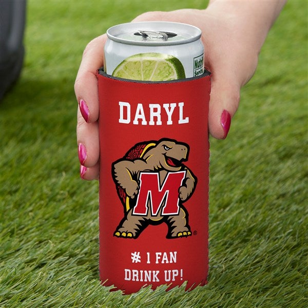 NCAA Maryland Terrapins Personalized Slim Can Cooler - 36444