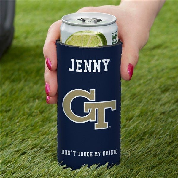 NCAA Georgia Tech Yellow Jackets Personalized Slim Can Cooler  - 36448