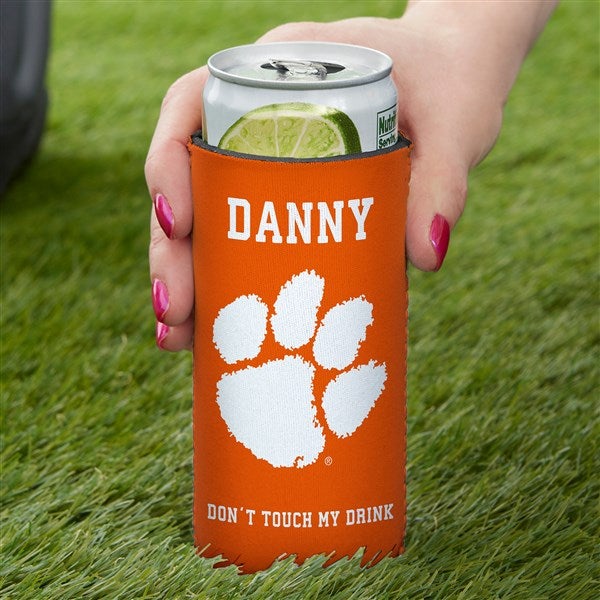 Clemson Tigers 12oz. Personalized Stainless Steel Slim Can Cooler